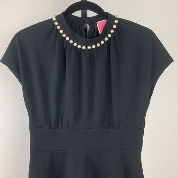 Kate Spade Pearl Pave Black Dress, Sz 4 - Picture 5 of 11